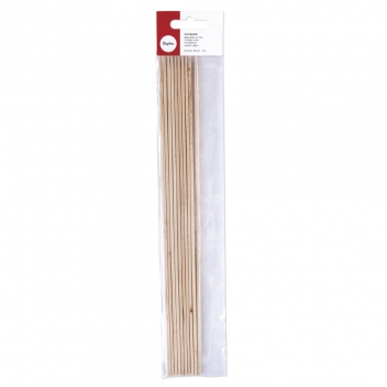 6202800 - 4006166194764 - Rayher - Bâtonnets en bois Naturel Ø3mm 30cm 10 pièces - 2
