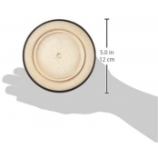 Roue en bois avec anneau gommé 12cm