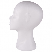 Tête en polystyrène Femme 29 cm