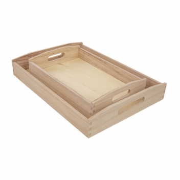 6208400 - 4006166032639 - Rayher - Plateaux en bois 2 pièces - 2