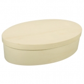 Boite ovale 20x12cm Bois Copeau