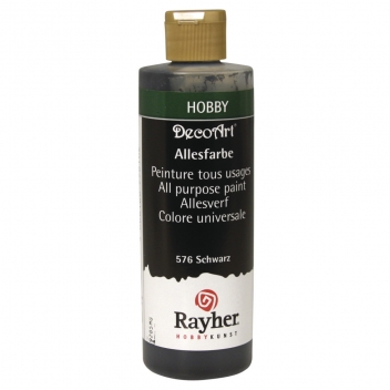 38003576 - 4006166998102 - DecoArt - Peinture acrylique Premium Noir 235 ml - 2