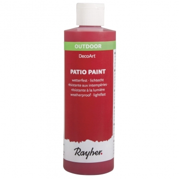 38611286 - 4006166568428 - DecoArt - Peinture pour l'extérieur Patio Paint Rouge cerise 236 ml - 2
