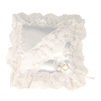 8908202 - 4006166950179 - Rayher - Coussinet pour alliances de mariage Blanc