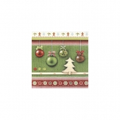 Serviettes Joy Christmas 33cm