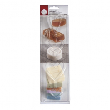 34234000 - 4006166282096 - Rayher - Moule pour savon Coeur 4 pièces - 2
