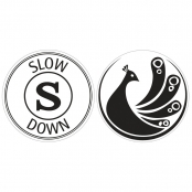 Tampon fond de moule savon Slow down et Paon