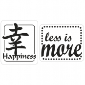 Tampon fond de moule savon Happiness & Less is more