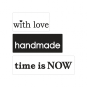 Tampon fond de moule savon Love & Handmade & Time is now