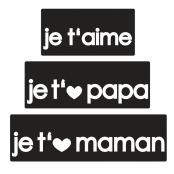 Tampon fond de moule savon Je t'aime