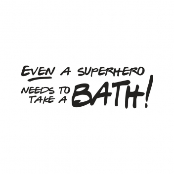 29047000 - 4006166282225 - Rayher - Tampon en bois Even a Superhero... 3x7cm - 2