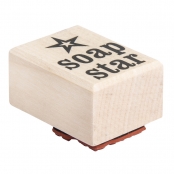 Tampon en bois Soap Star 3x4cm