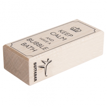 29055000 - 4006166282300 - Rayher - Tampon en bois Keep calm and have... 3x7cm