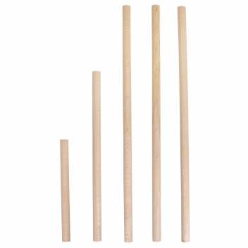64024000 - 4006166416736 - Rayher - Baguette en bois naturel Ø 15mm 5 pièces - 4