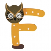 Alphabet en bois pour prénom d\'enfant 5 cm Lettre F