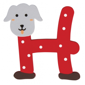 62746000 - 4006166479403 - Rayher - Alphabet en bois pour prénom d'enfant 5 cm Lettre H