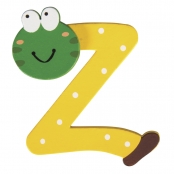 Alphabet en bois pour prénom d'enfant 5 cm Lettre Z