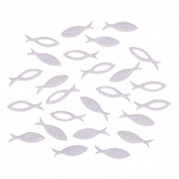 53567102 - 4006166223822 - Rayher - Motif en feutrine Poisson Blanc