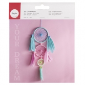 Kit DreamCatcher Attrape-rêves 14x41cm Couleurs pastel