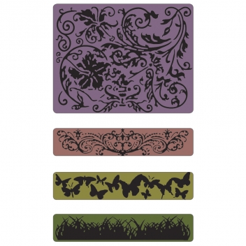 57194000 - 4006166780653 - Sizzix - Classeur d'embossage Texture Fades Sizzix Printemps