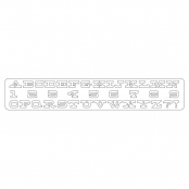 Matrice découpe (Die) Sizzlits Deco. Strip Sizzix Alphabet