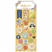 Boutons chipboard Calendar Girl 21 pièces