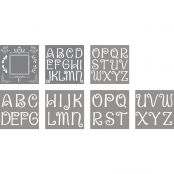 Pochoir Lettres et designs joueurs 30,5 x 30,5cm