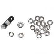 Oeillets en métal argent ancien ø18mm x10