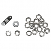 Oeillets en métal argent ancien ø24mm x10