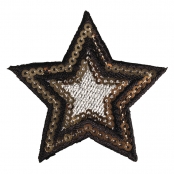 Patch thermocollant Star, ø6cm 1 pièce