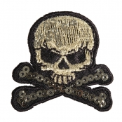 Patch thermocollant Skull and bones 4,2cm 1 pièce