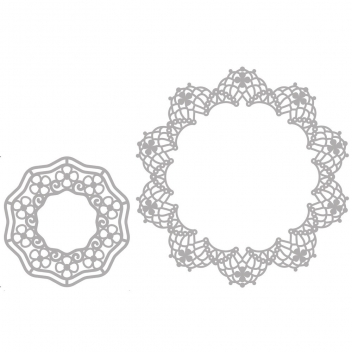 60666000 - 4006166477409 - Rayher - Matrice découpe Delicate Die Napperon 2 pièces