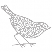 Matrice découpe Delicate Die Oiseau 9,6 x 6,5cm