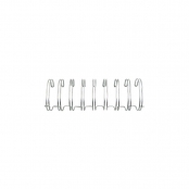 Spirales de reliure métal argent ø2,54 cm x 30 cm 2 pièces