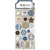 Forme prédécoupée chipboard Buttons Sleigh Ride