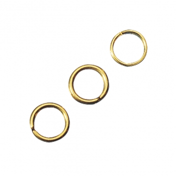 2124106 - 4006166555435 - Rayher - Anneau Ø7 mm épaisseur 1 mm Doré 60 pièc.