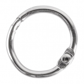 Anneau en métal ouvrable Ø 20 mm Argent