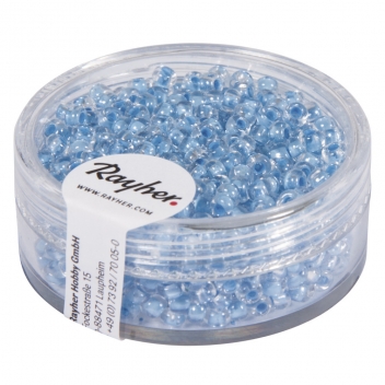 14312356 - 4006166277412 - Rayher - Perle Rocaille arktis lustrée Bleu clair 2,6mm 17 g - 3