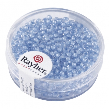 14312356 - 4006166277412 - Rayher - Perle Rocaille arktis lustrée Bleu clair 2,6mm 17 g - 2
