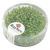 Perle Rocaille arktis lustrée Jade 2,6 mm 17 g