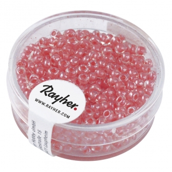 14312278 - 4006166277399 - Rayher - Perle Rocaille arktis lustrée Rose corail 2,6mm 17 g - 2