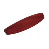 Perle bois Bayong Rouge cardinal Olive 1 x 4 cm