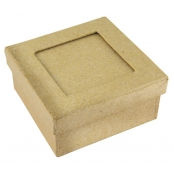 Boite carrée 9 x 9 x 4 cm Passe partout 5,5 x 5,5 cm