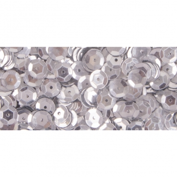 3931322 - 4006166726606 - Rayher - Sequins Argenté Ø 6 mm Bombés Boite 6 g Lavable - 3