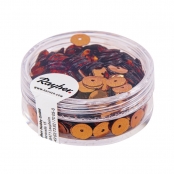 Sequins Cuivre Ø 6 mm Bombés Boite 6 g Lavable