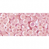 Sequins Rose irisé Ø 6 mm Bombés Boite 6 g Lavable