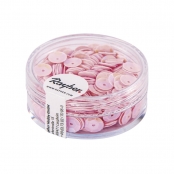 Sequins Rose irisé Ø 6 mm Bombés Boite 6 g Lavable