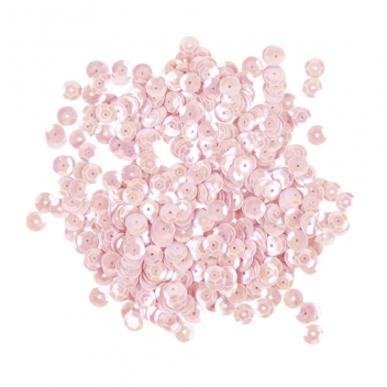 3931392 - 4006166726712 - Rayher - Sequins Rose irisé Ø 6 mm Bombés Boite 6 g Lavable - 2