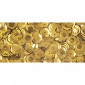 Sequins Or jaune Ø 6 mm Bombés Boite 6 g Lavable