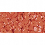 Sequins Orange Ø 6 mm Bombés Boite 6 g Lavable